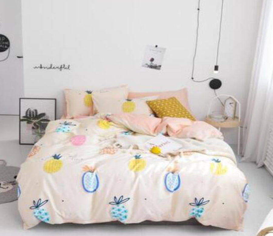 3D Colored Pineapple 15150 Bed Pillowcases Quilt