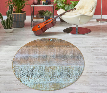 3D Retro Color 4051 Skromova Marina Rug Round Non Slip Rug Mat