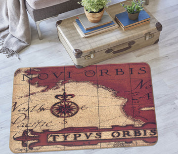 3D Map Marker 32050 Non Slip Rug Mat