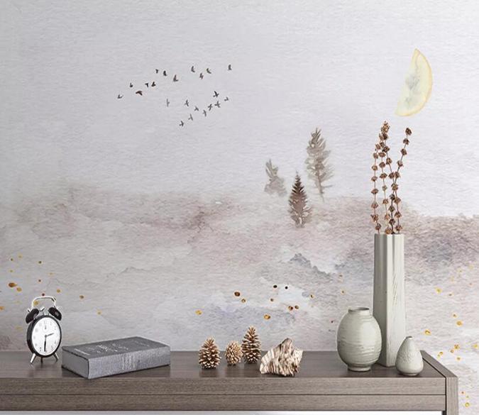 3D Woods Bird 205 Wall Murals Wallpaper AJ Wallpaper 2 