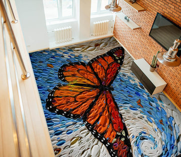 3D Butterfly 102172 Dena Tollefson Floor Mural