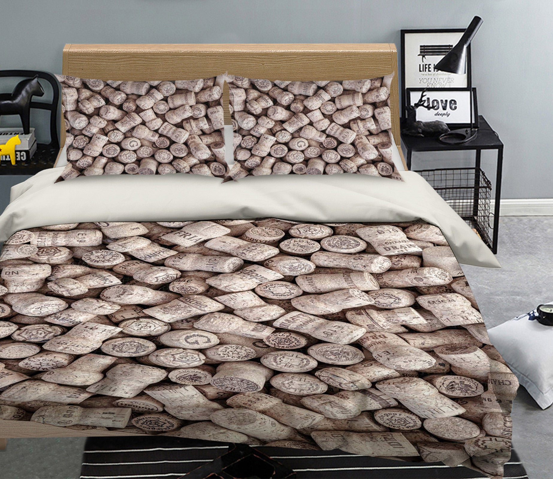 3D Wine Lid 6979 Assaf Frank Bedding Bed Pillowcases Quilt Cover Duvet Cover