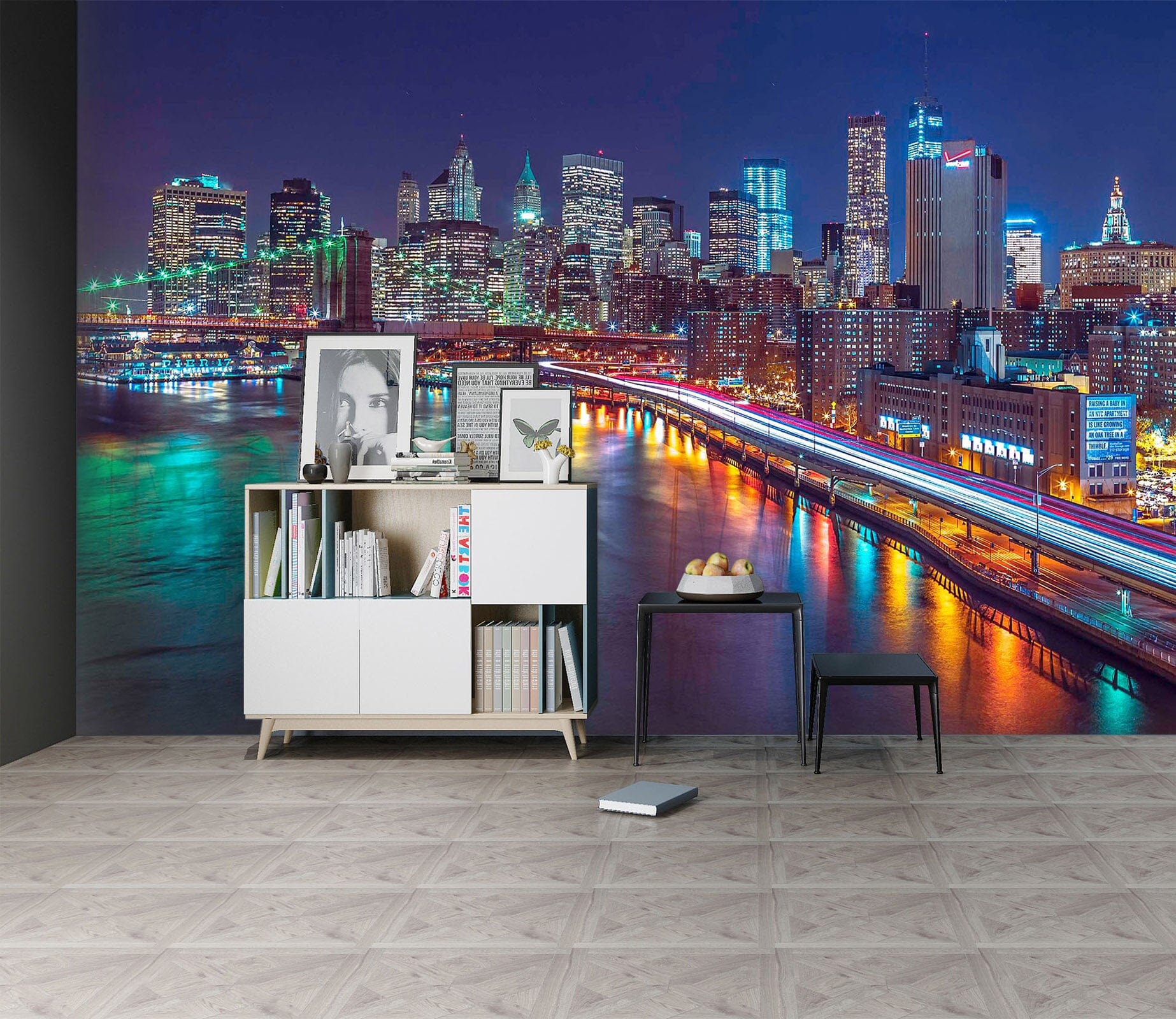 3D River Lights 1407 Assaf Frank Wall Mural Wall Murals Wallpaper AJ Wallpaper 2 