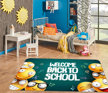 3D Yellow Emoji 77181 Non Slip Rug Mat
