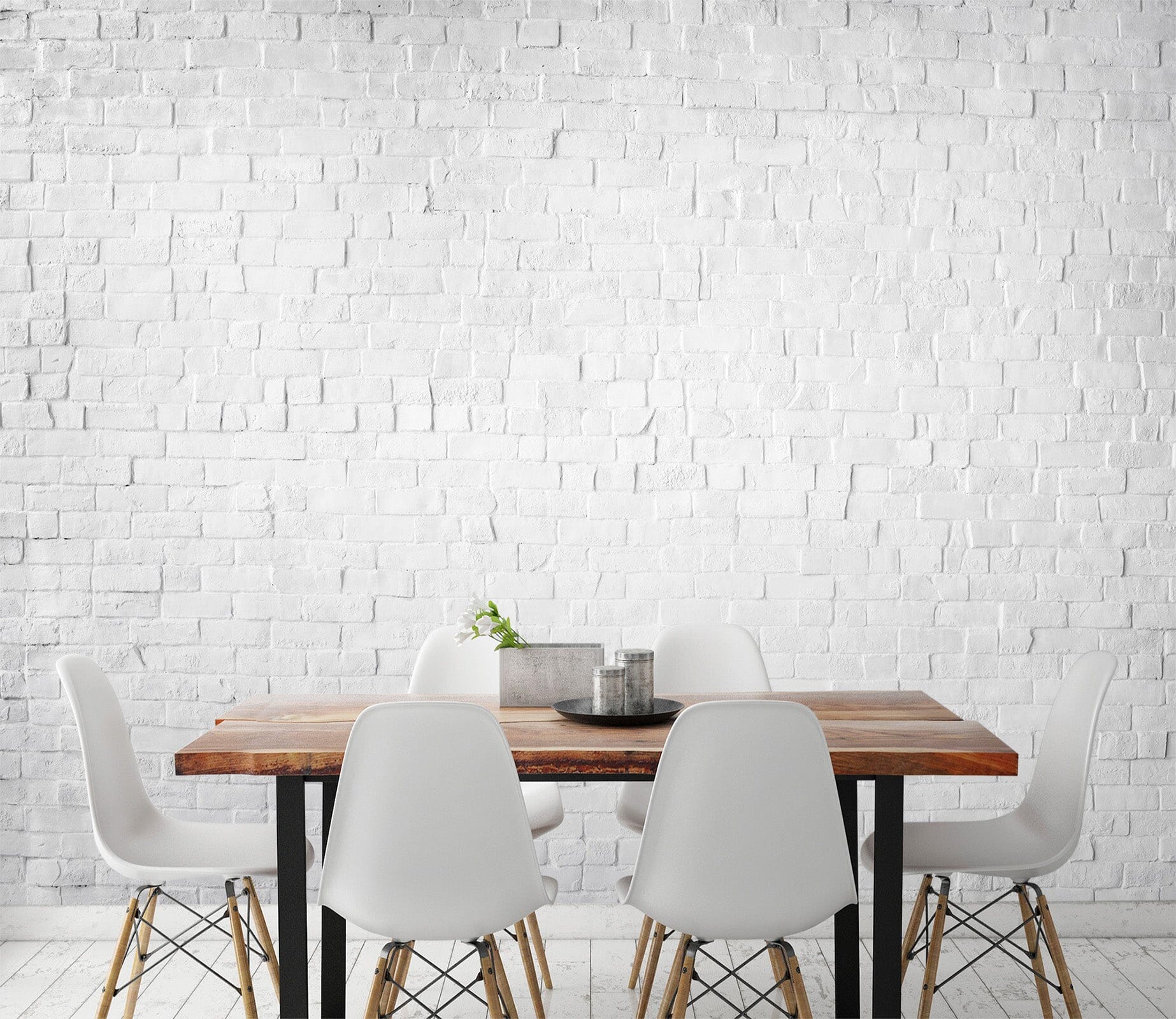 3D White Painted Brick Wall 75 Wall Murals Wallpaper AJ Wallpaper 2 