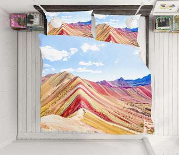 3D Mountains 61113 Bed Pillowcases Quilt
