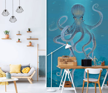 3D Giant Octopus 1517 Wall Murals Exclusive Designer Vincent Wallpaper AJ Wallpaper 2 