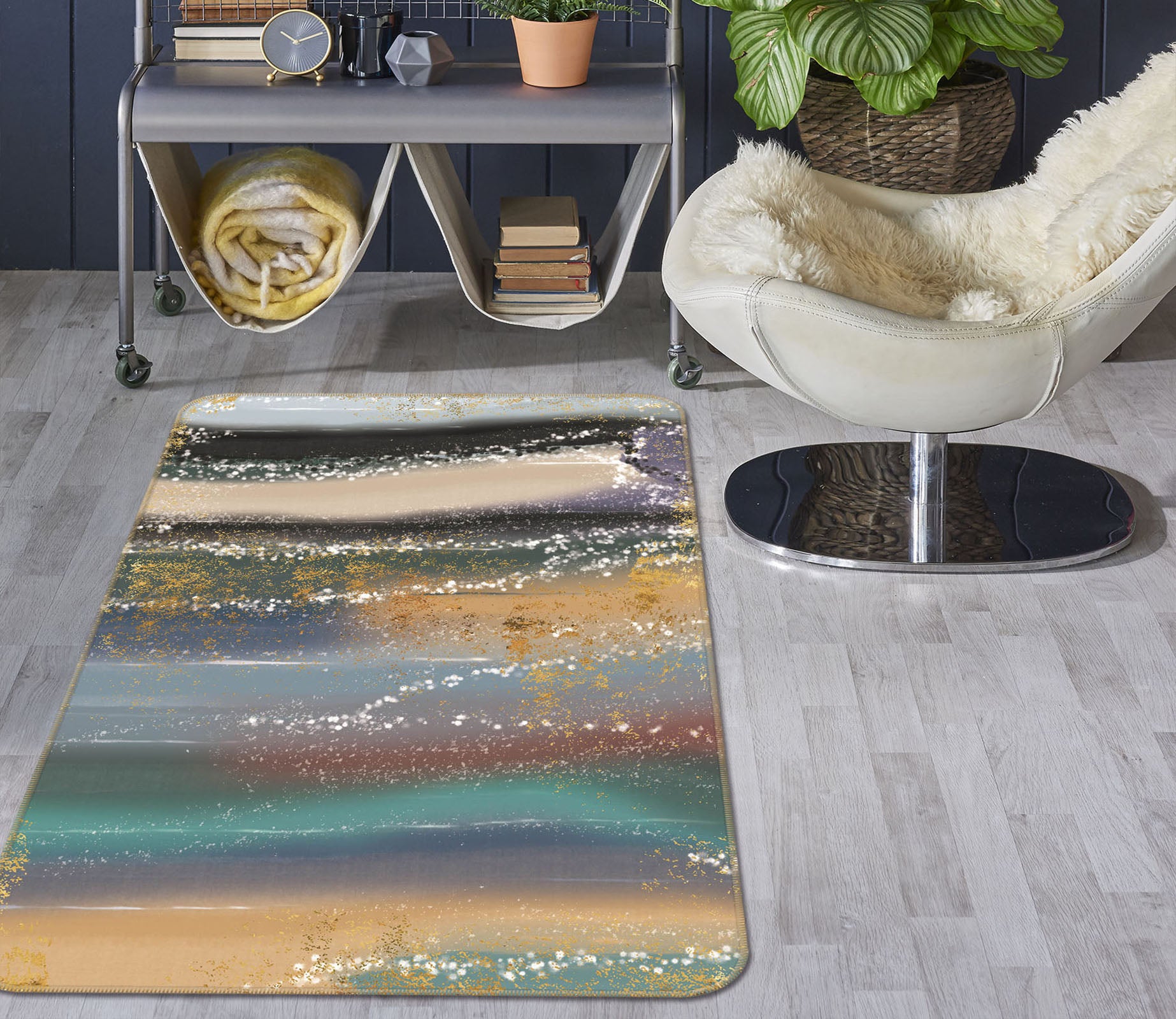 3D Color Bar 28002 Non Slip Rug Mat