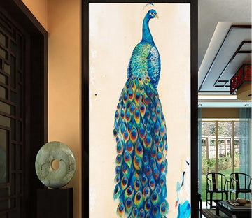 3D Peacock Tail 563 Wall Murals Wallpaper AJ Wallpaper 2 