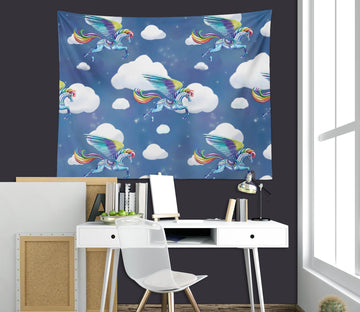 3D Unicorn Cloud 958 Rose Catherine Khan Tapestry Hanging Cloth Hang