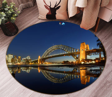 3D Bridge 72190 Round Non Slip Rug Mat