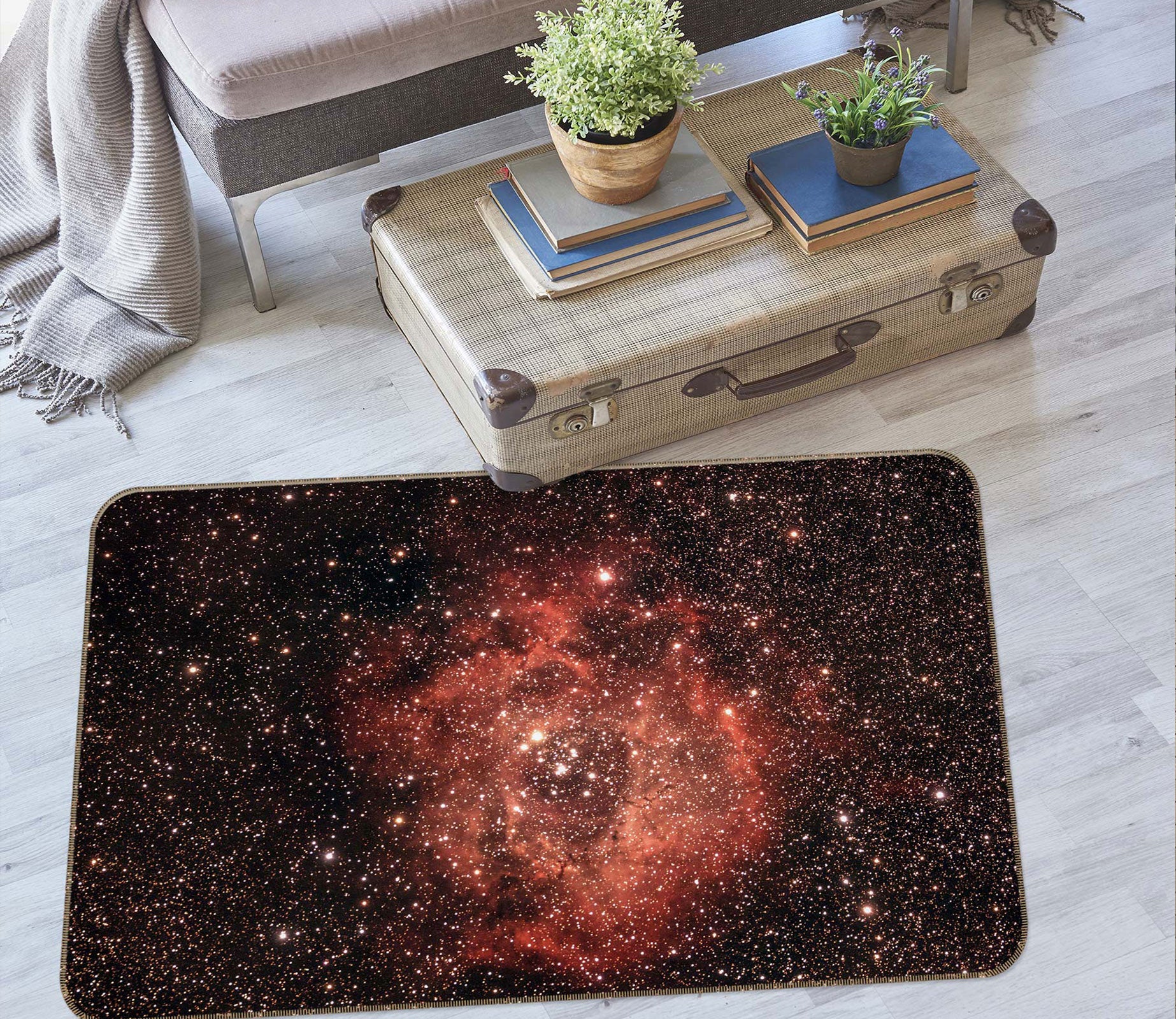3D Starry Sky 26214 Non Slip Rug Mat
