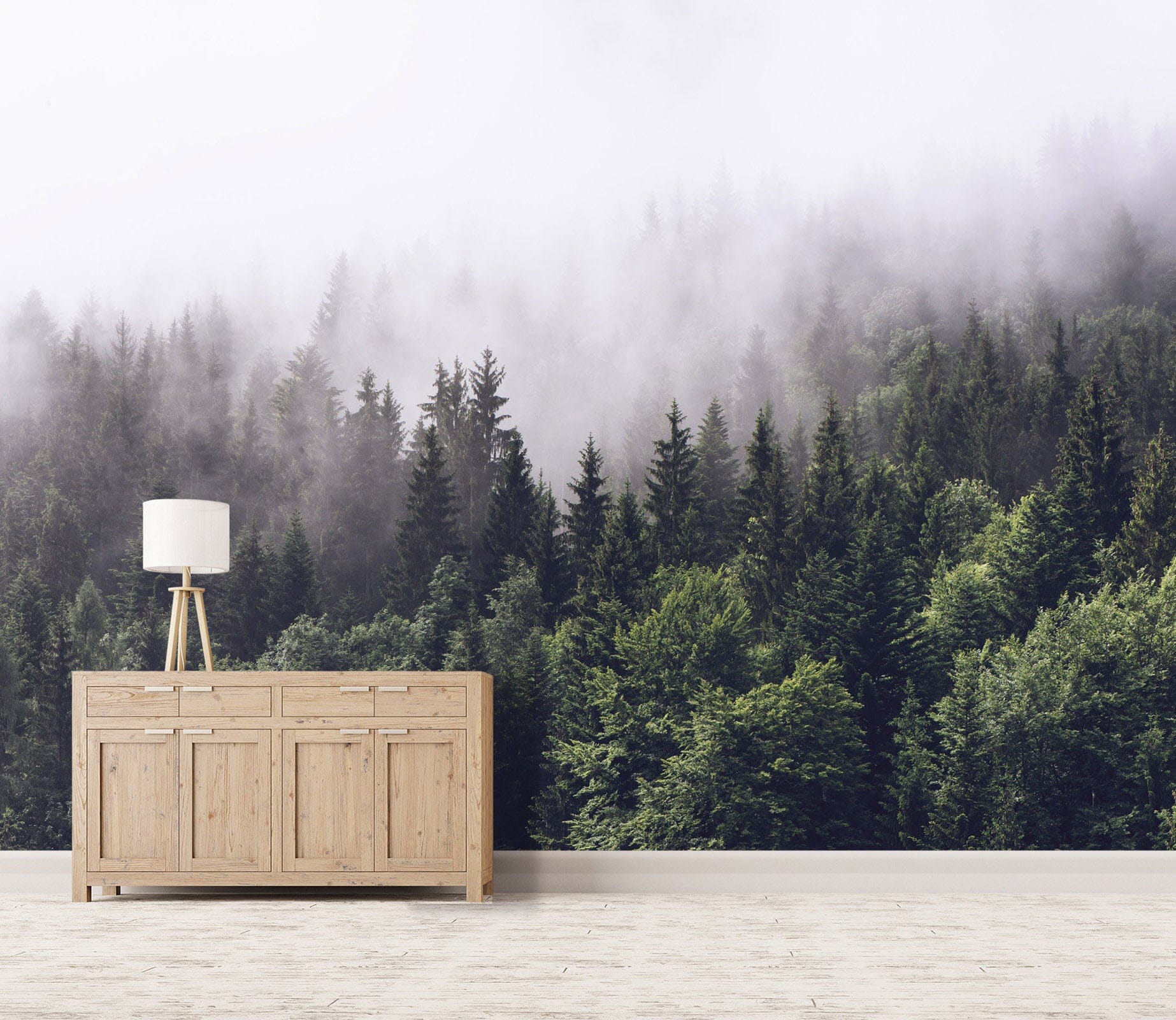 3D Forest Fog 120 Wall Murals Wallpaper AJ Wallpaper 2 