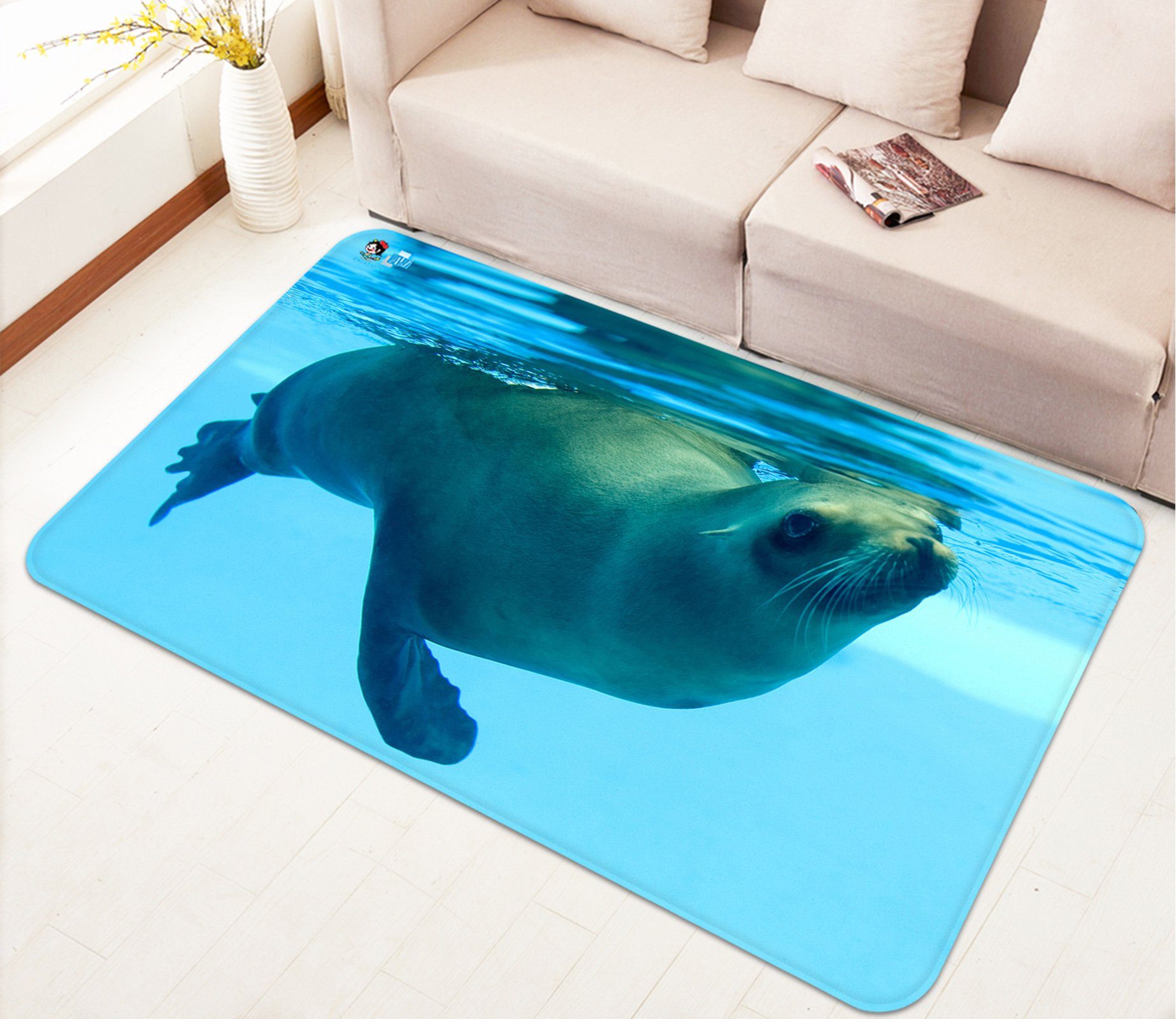 3D Seals 6382 Non Slip Rug Mat Mat AJ Creativity Home 