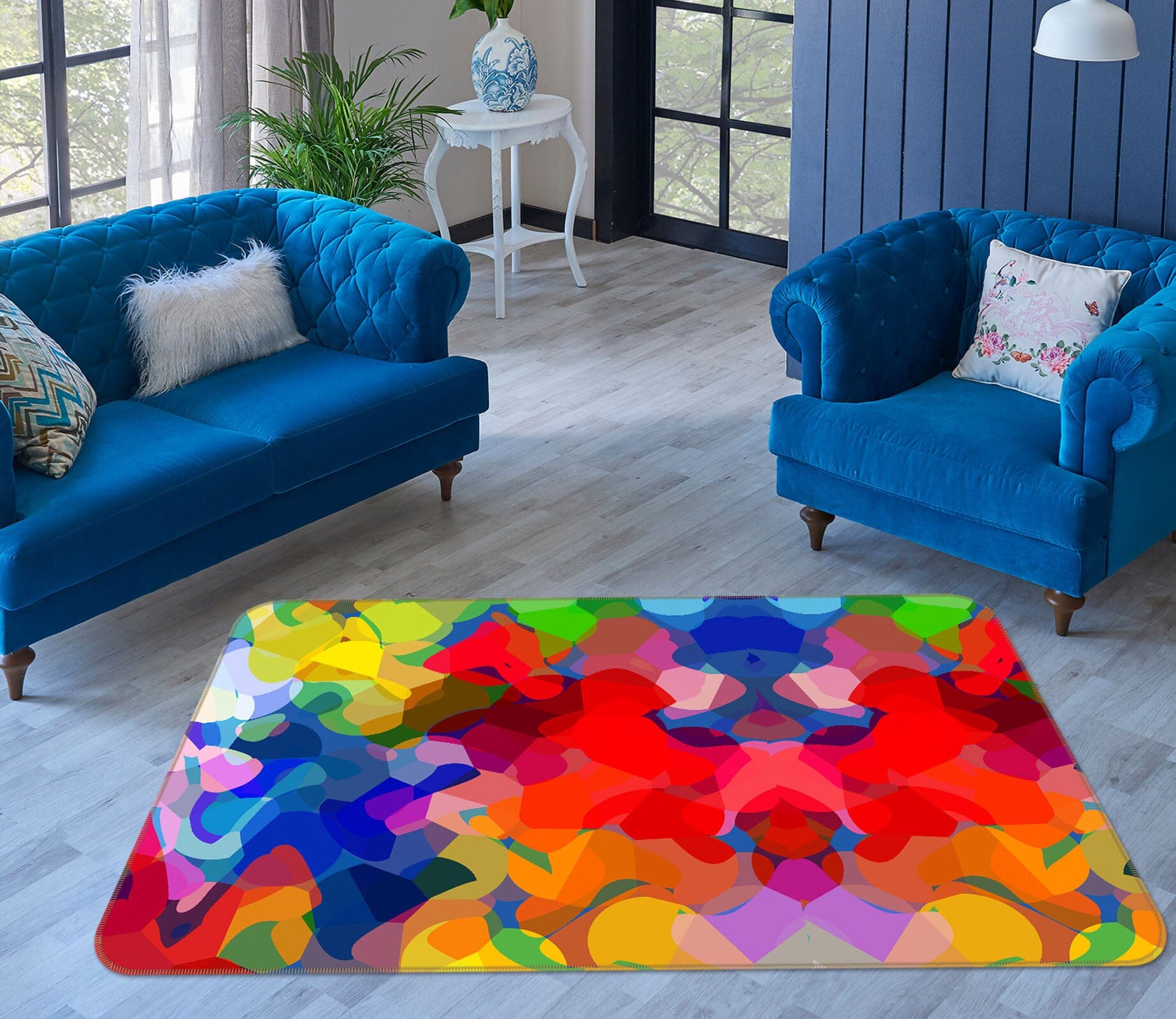 3D Colorful Pattern 1009 Shandra Smith Rug Non Slip Rug Mat Mat AJ Creativity Home 