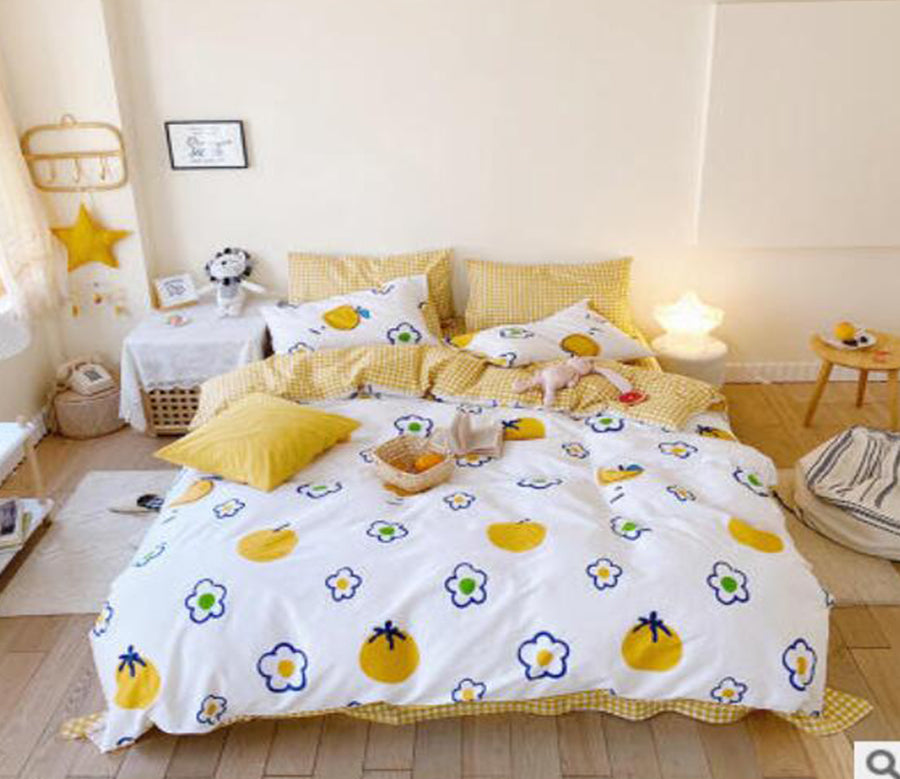 3D Fruit Flowers 40181 Bed Pillowcases Quilt