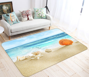 3D Seaside Shell 76227 Non Slip Rug Mat