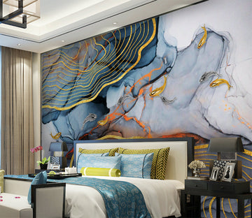 3D Golden Fish WG060 Wall Murals