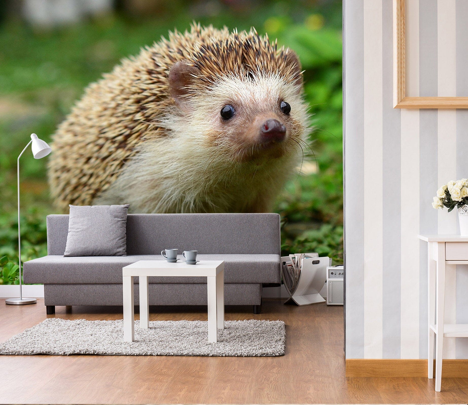 3D Cute Hedgehog 185 Wall Murals Wallpaper AJ Wallpaper 2 