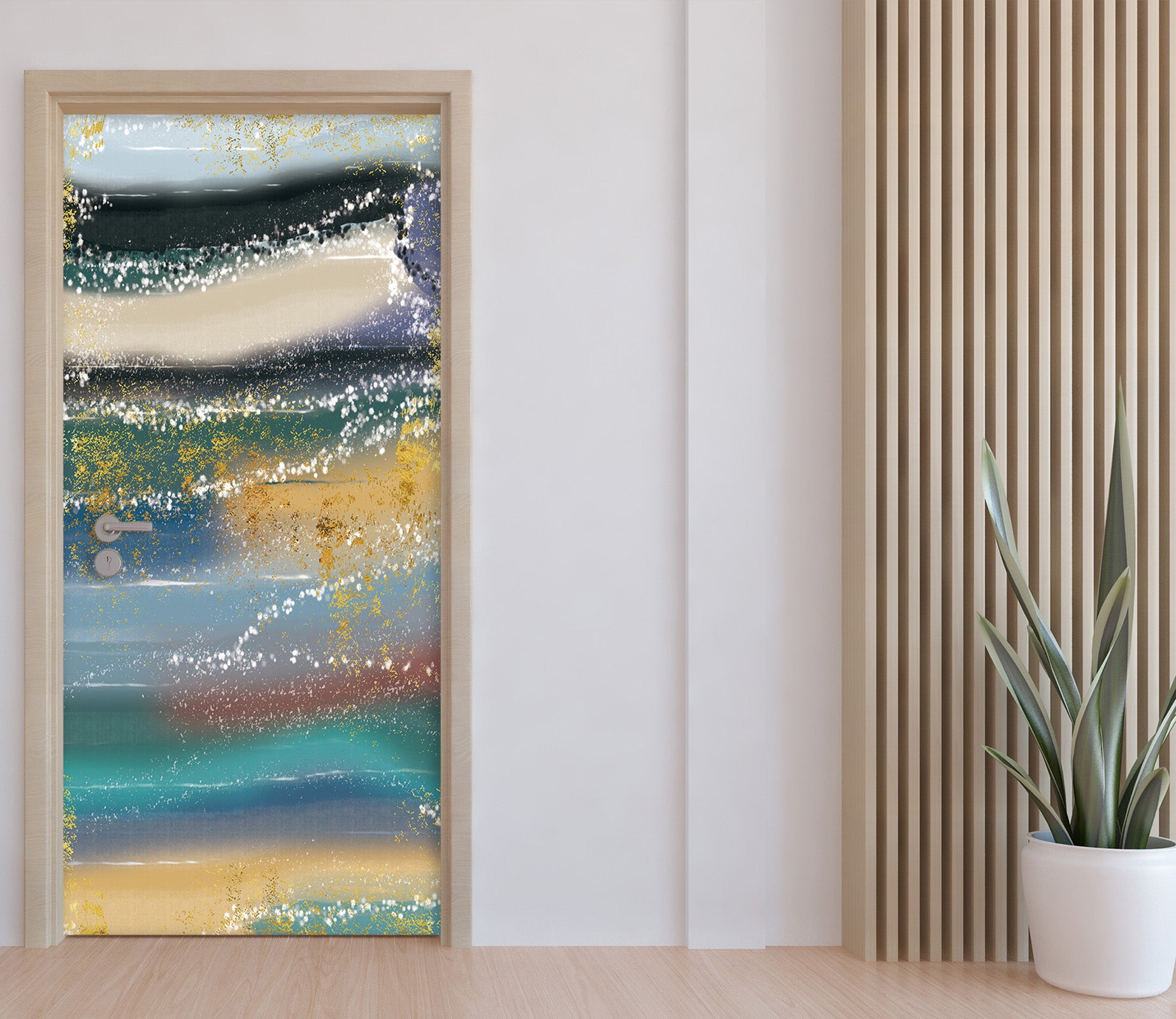 3D Color Pattern 21209 Door Mural
