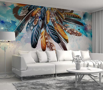 3D Feather 156 Wall Murals Wallpaper AJ Wallpaper 2 