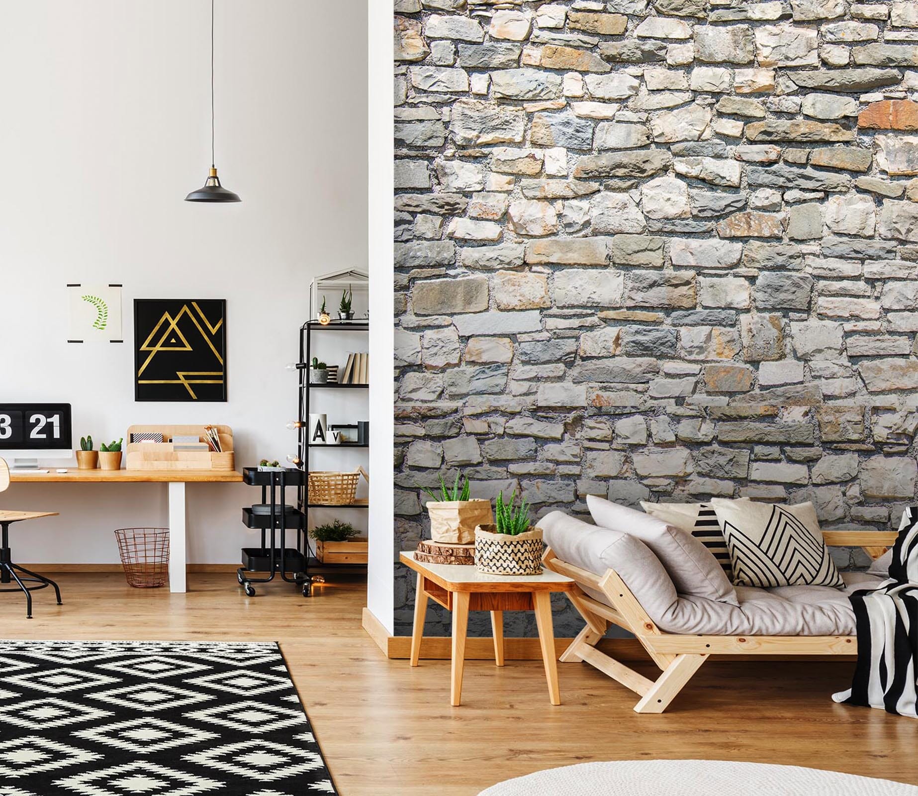 3D Irregular Stone Wall 37 Wall Murals Wallpaper AJ Wallpaper 2 