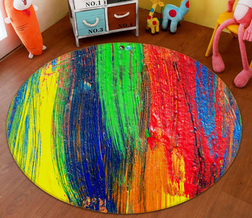 3D Colorful 71247 Round Non Slip Rug Mat