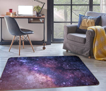 3D Purple Starry Sky 26231 Non Slip Rug Mat