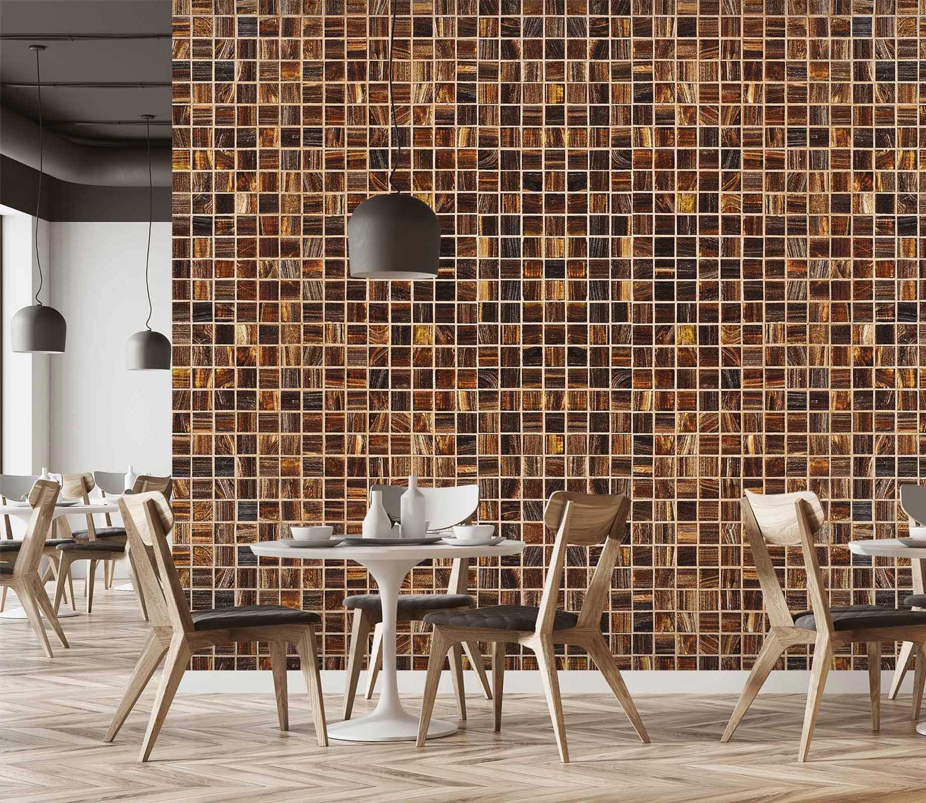 3D Wood Grain Mosaic 05 Marble Tile Texture Wallpaper AJ Wallpaper 2 