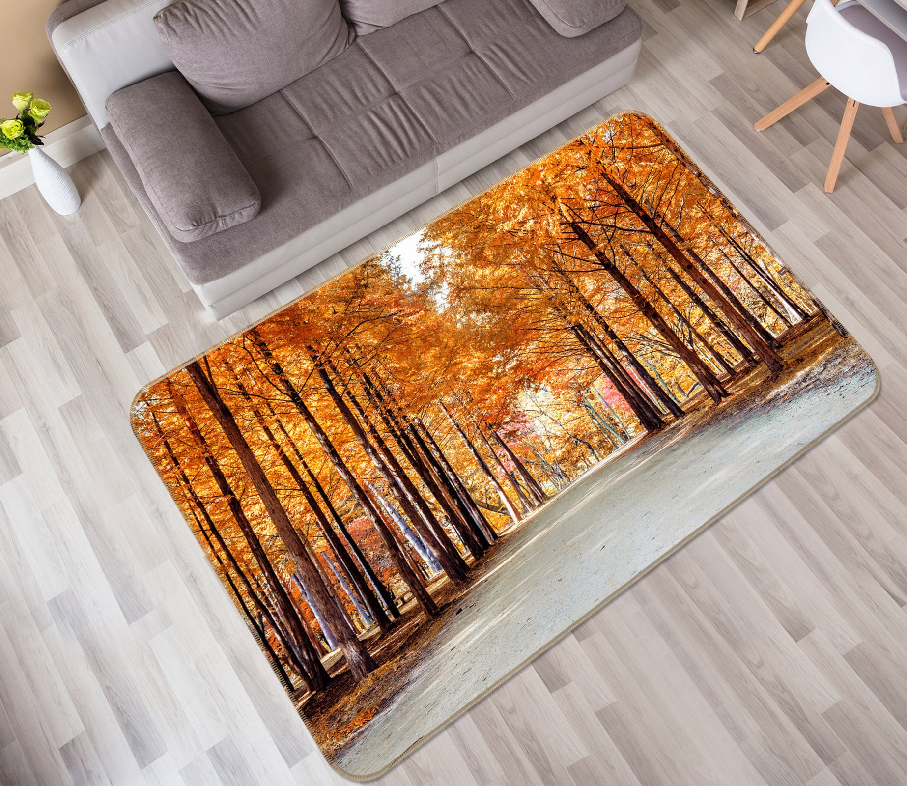 3D Forest The Way 35098 Non Slip Rug Mat