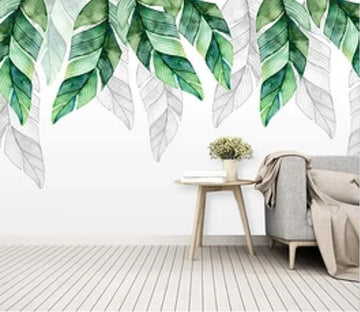 3D Green Leaf 1762 Wall Murals Wallpaper AJ Wallpaper 2 