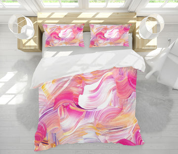 3D Pink Texture 60175 Bed Pillowcases Quilt