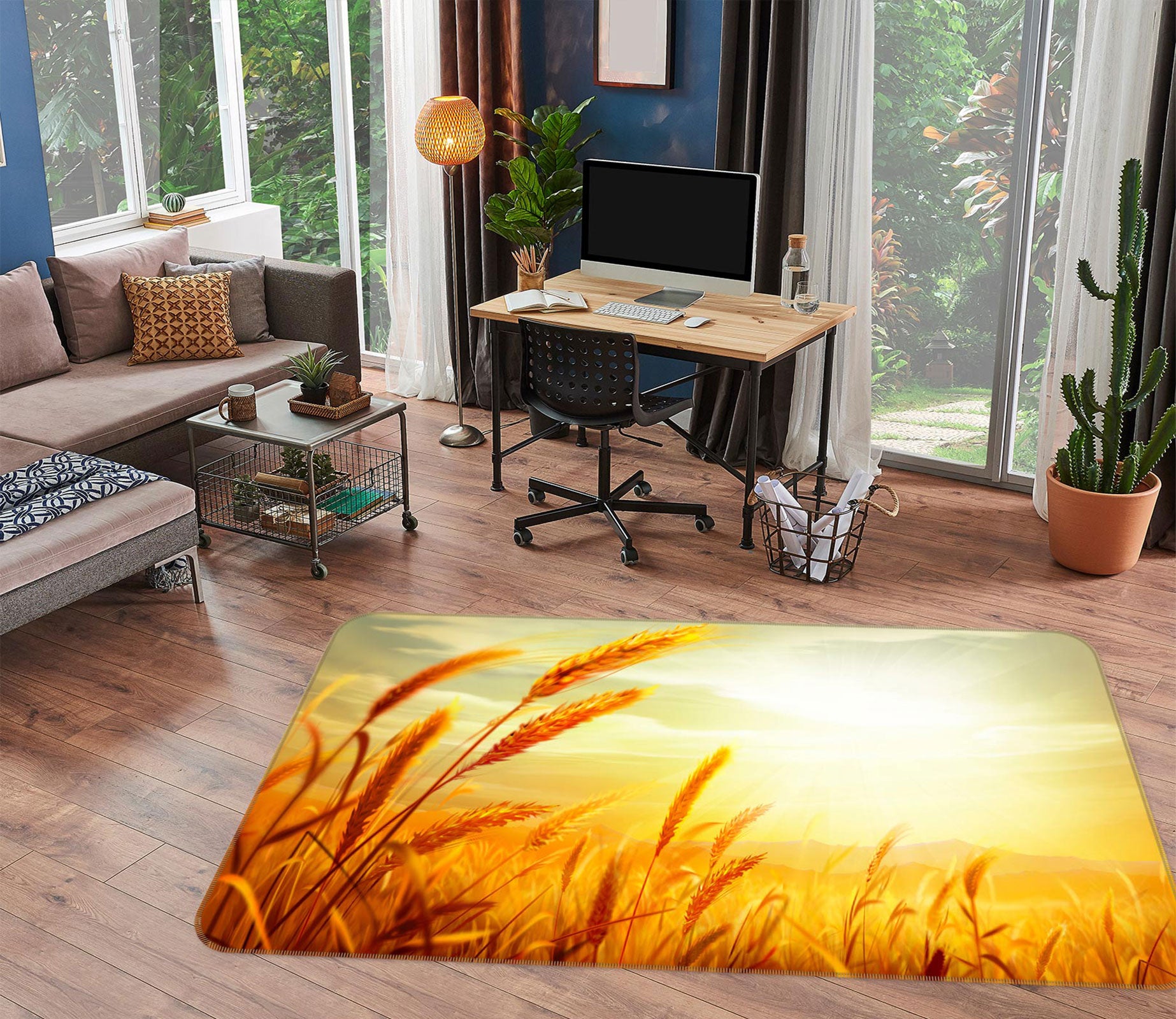 3D Golden Reed 76244 Non Slip Rug Mat