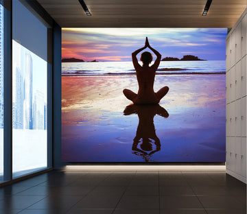 3D Sea Yoga 217 Wall Murals Wallpaper AJ Wallpaper 2 
