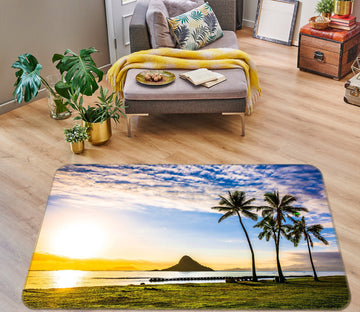 3D Coconut Tree 76238 Non Slip Rug Mat