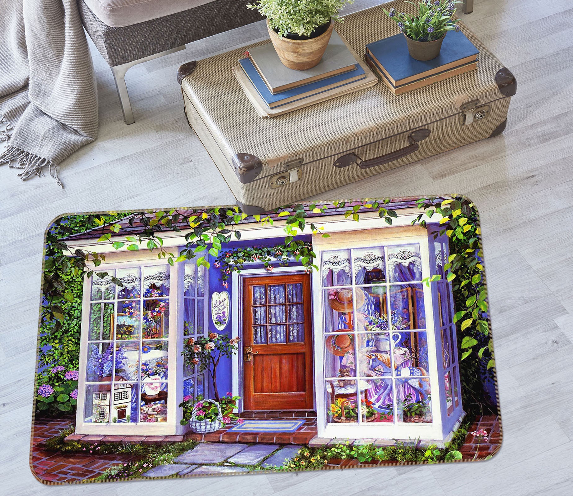 3D Street Window 33153 Non Slip Rug Mat