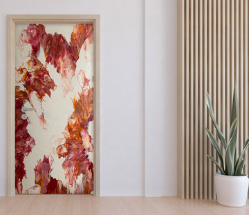 3D Red Pigment Texture 9206 Valerie Latrice Door Mural