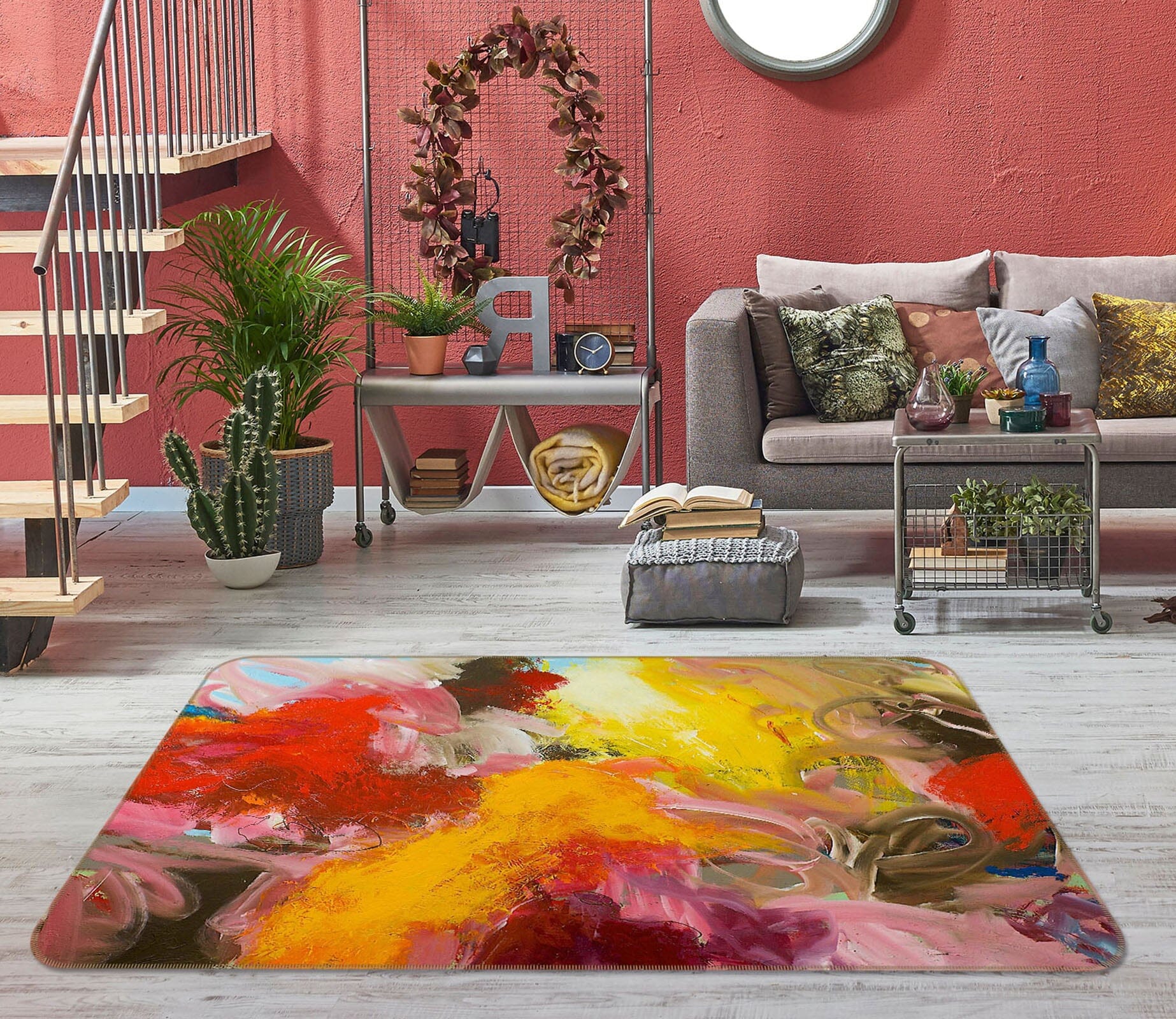 3D Sunny Garden 1035 Allan P. Friedlander Rug Non Slip Rug Mat Mat AJ Creativity Home 