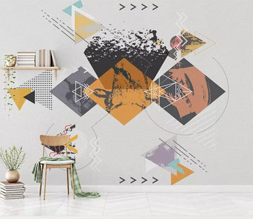 3D Color Geometry 1479 Wall Murals Wallpaper AJ Wallpaper 2 
