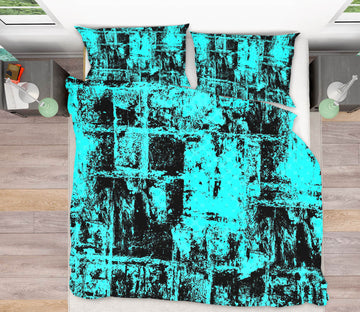 3D Blue-Green 14016 Bed Pillowcases Quilt