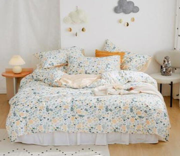 3D Floral 20027 Bed Pillowcases Quilt