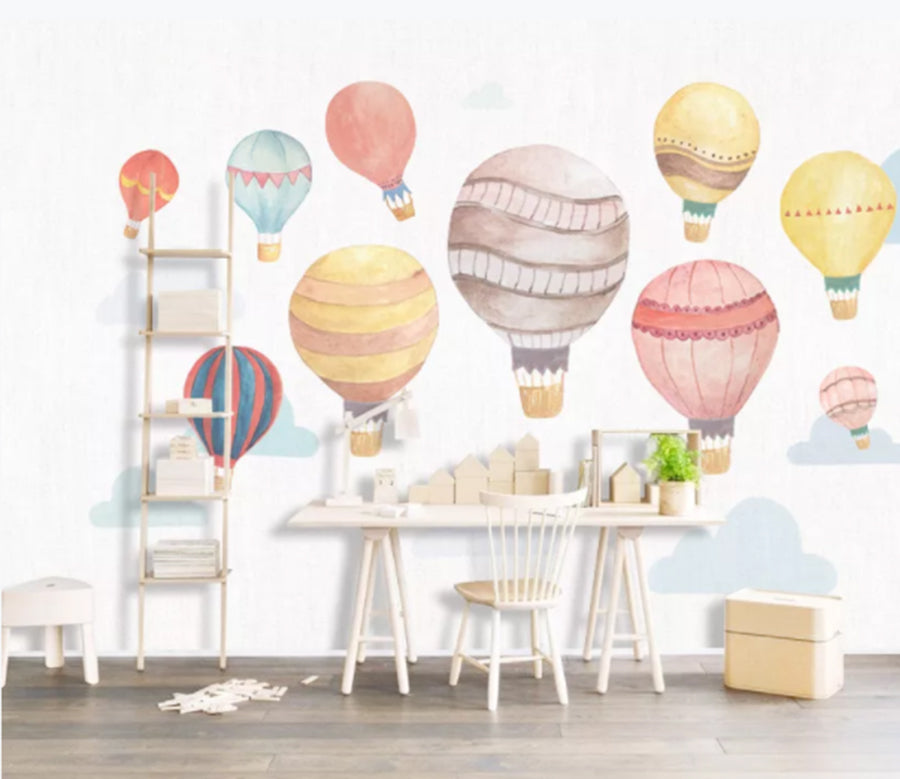 3D Colorful Balloons WC760 Wall Murals