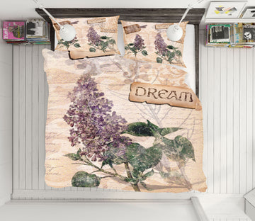 3D Lavender Leaves 8848 Brigid Ashwood Bedding Bed Pillowcases Quilt Cover Duvet Cover