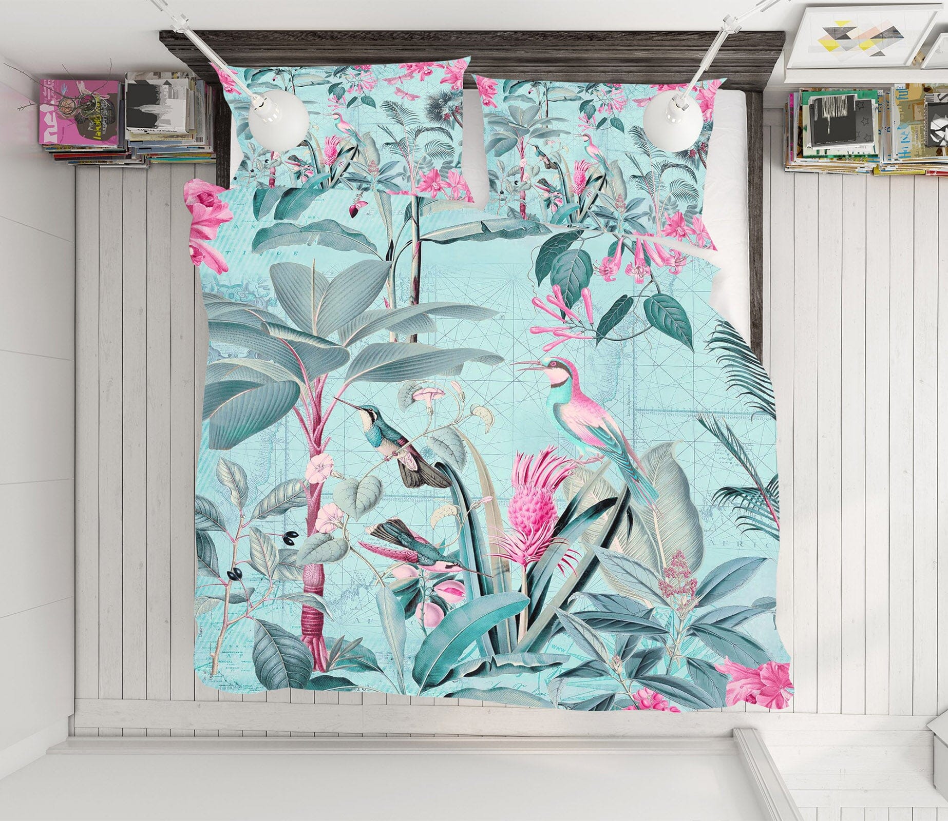 3D Bird Singing 129 Andrea haase Bedding Bed Pillowcases Quilt Quiet Covers AJ Creativity Home 
