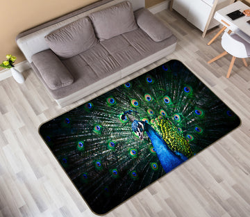 3D Peacock 30003 Non Slip Rug Mat