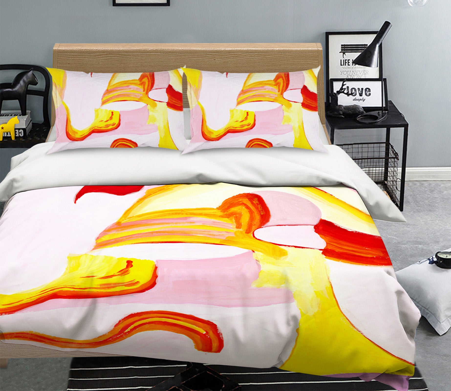 3D Abstract Painting 082 Bed Pillowcases Quilt