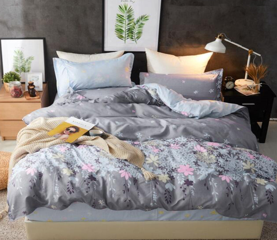 3D Light Grey Flower Bush 2157 Bed Pillowcases Quilt