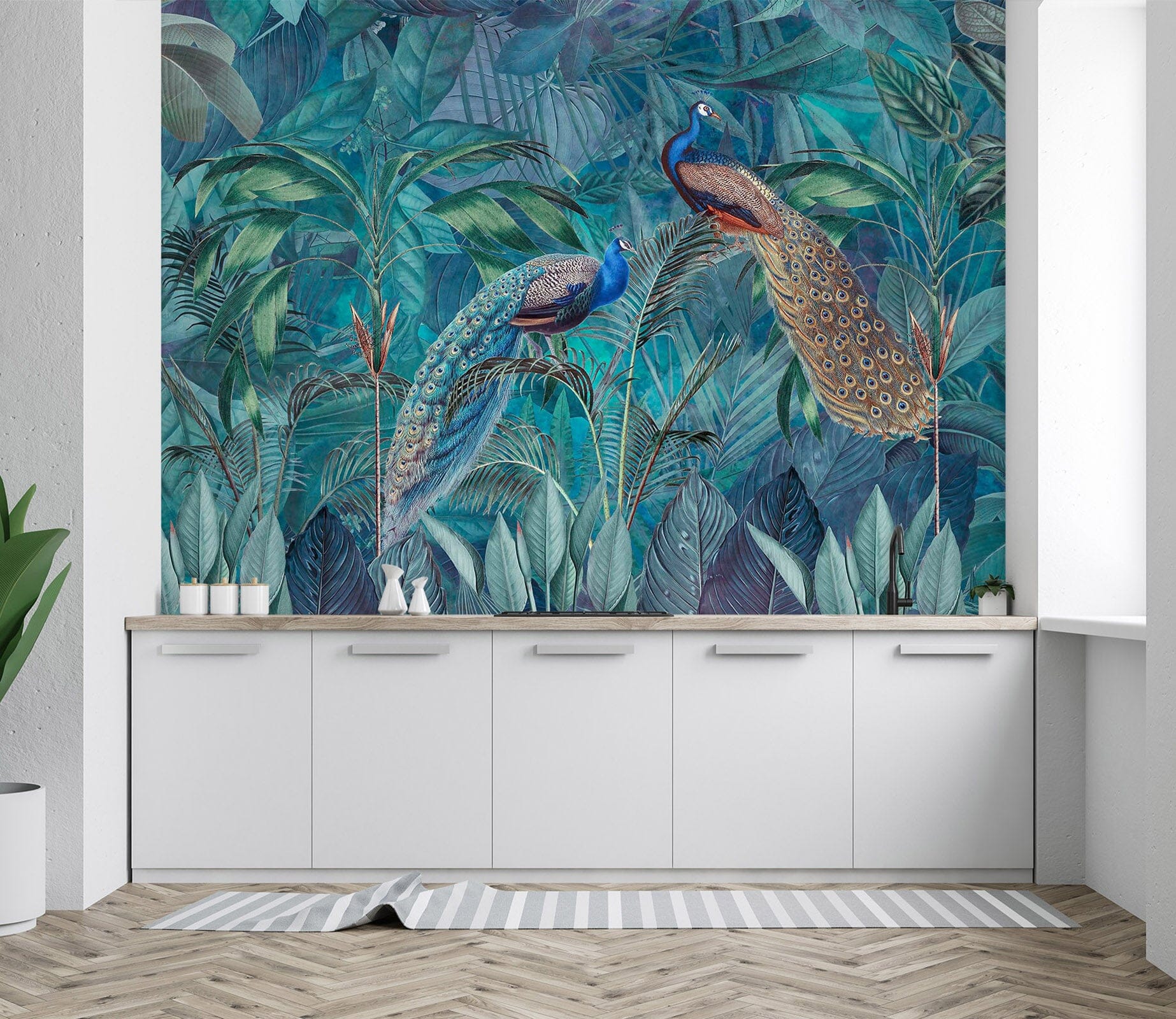 3D Beautiful Peacock 1013 Andrea haase Wall Mural Wall Murals Wallpaper AJ Wallpaper 2 