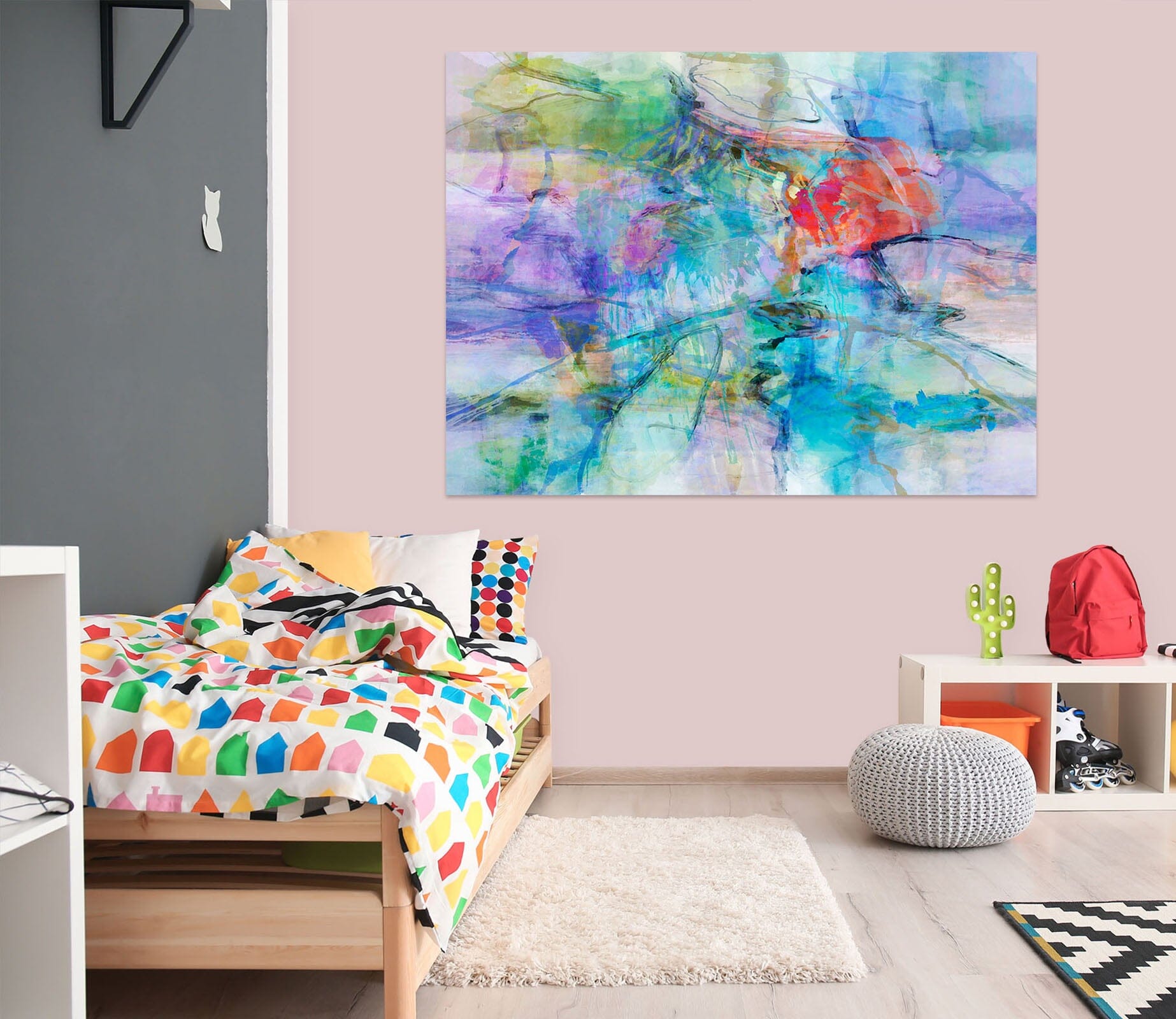 3D Colorful Pool 021 Michael Tienhaara Wall Sticker Wallpaper AJ Wallpaper 2 