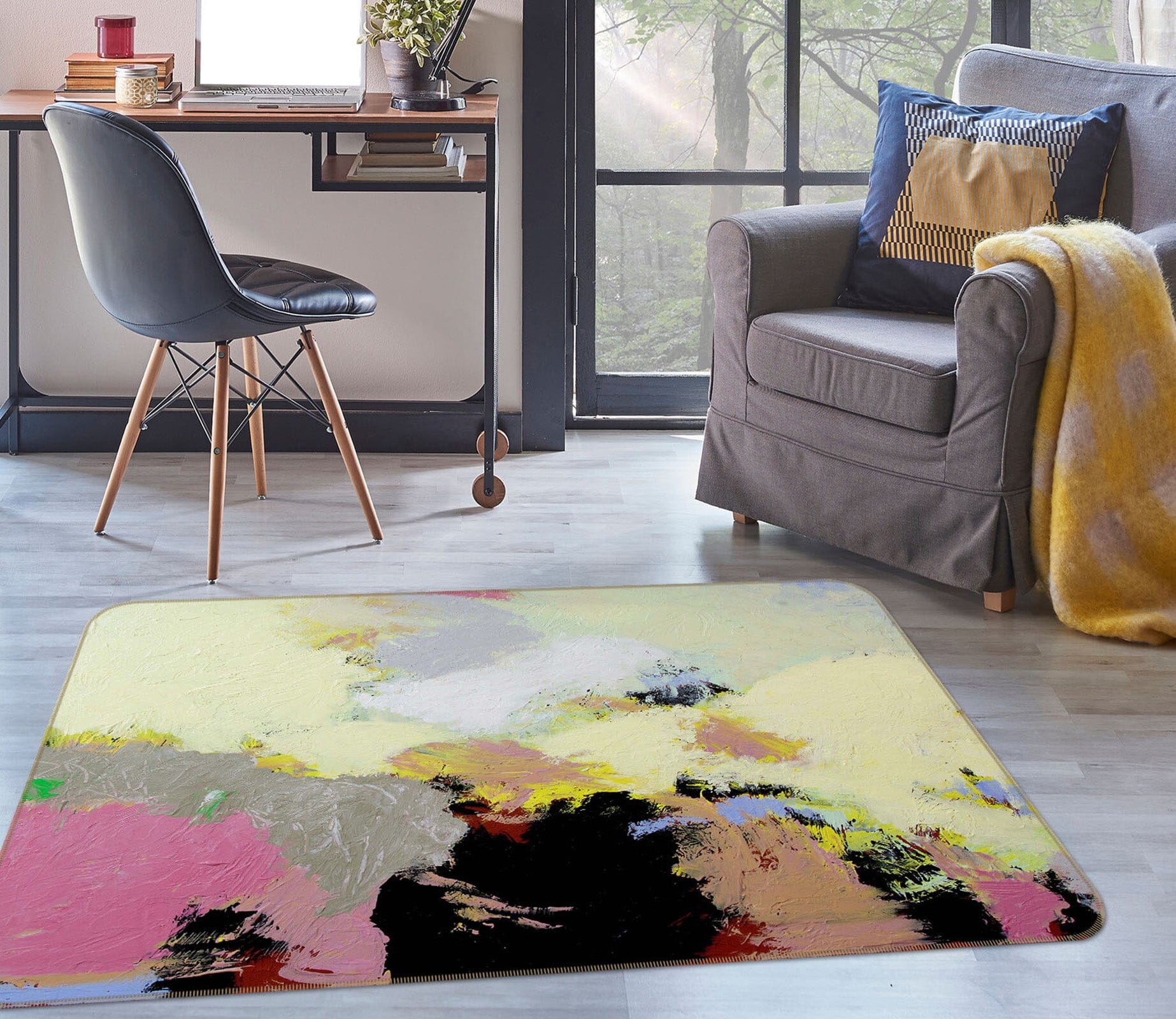 3D Abstract Oil Painting 1091 Allan P. Friedlander Rug Non Slip Rug Mat Mat AJ Creativity Home 